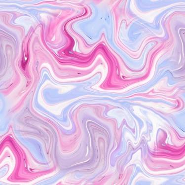 Imagem de Papel de Parede Adesivo Lavável Marmorizado Rosa Roxo 5m