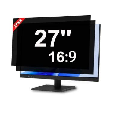 Imagem de J J-Dream Tela de privacidade de 27 polegadas para monitor de computador, protetor de tela com luz azul, antirreflexo, antirarranhões, tela de proteção de privacidade de 68 cm, proporção de 16:9