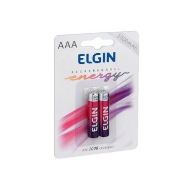 Imagem de Pilha Recarregavel Elgin Aaa 1000Mah - Blister Com 2..., 2