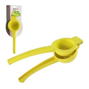 Imagem de Espremedor de Limão em Metal, 22 cm, Amarelo, Design Ergonômico