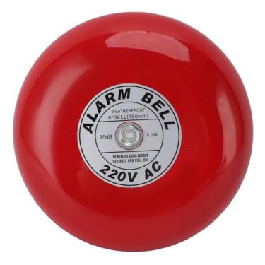 Imagem de Alarme de incêndio Bell Sensibilidade Super Loud Sound Electric Round Alarm sino para a fábrica escolar 220V AC (CB-6B)