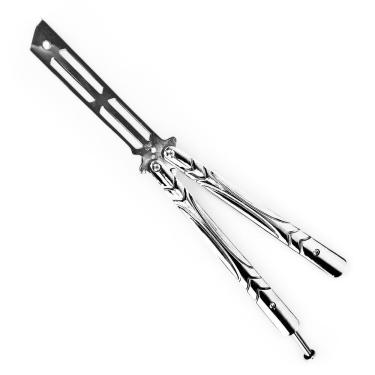 Imagem de Canivete De Manobra Profissional Sem Corte Bsl-2 Butterfly Aço Inox Cor Prateada Cor:prata