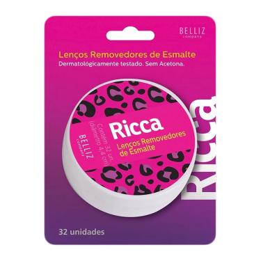 Imagem de Lenco Removedor de Esmalte Ricca 32 Unidades