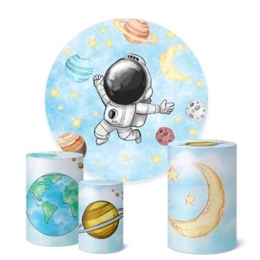 Imagem de Trio Capas Cilindro + Painel Redondo 1,50m Astronauta (Astronauta K1AST012)