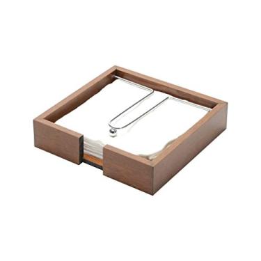 Imagem de WOODART Porta Guardanapo de Madeira Rojemac Marrom, SEM LINHA