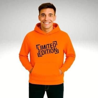 Imagem de Moletom Unissex Canguru Blusas de Frio Casaco Fechado Liso Estampado Edição Limitada-Unissex