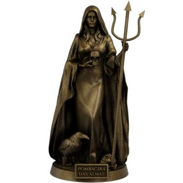 Imagem de Estátua Pombagira das Almas Imagem Umbanda Candomblé (Cor Ouro Velho)