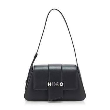 Imagem de HUGO Mel Flap Mini bolsa de ombro tamanho único, Brilho preto, Mini