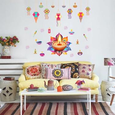 Imagem de HLNIUC Adesivo de parede grande com tema Diwali