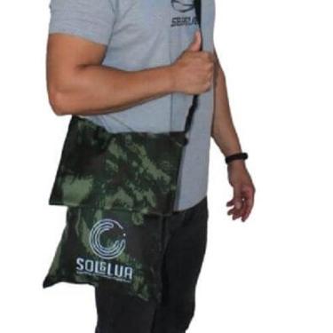 Imagem de Bornal Bolsa De Ombro Viagem Pesca Camping Praia Com Bolso