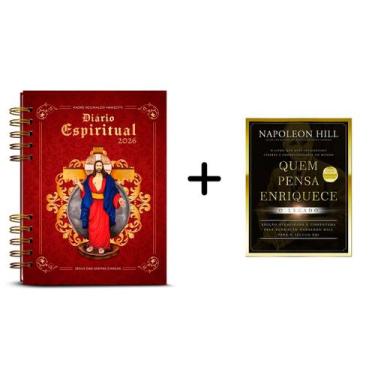 Imagem de Kit, Diário Espiritual 2026 Pe. Reginaldo Manzotti Capa Clássica + Que