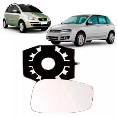 Imagem de Lente Espelho Retrovisor Com Base Fiat Idea E Stilo