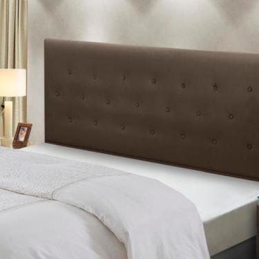 Imagem de Cabeceira Cama Box King Size Estofada Madeira Montreal - D'Julia, Marr