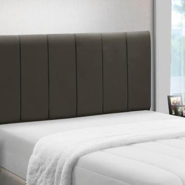 Imagem de Cabeceira Cama Box Estofada Madeira Queen Size Camila - D'Julia, Brida