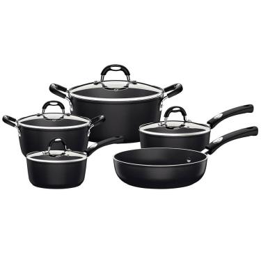 Imagem de Jogo de Panelas Tramontina Mônaco 5 Peças Induction Alumínio Rev. Antiad. Starflon 28799002