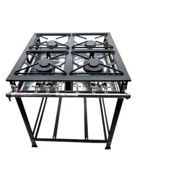 Imagem de Fogão Industrial 4 Bocas 30x30 p5 de Baixa Pressão Leona 