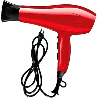 Imagem de Secador de Cabelo Profissional 110V – 1900W, 2 Velocidades, 3 Níveis de Temperatura com Ar Frio e Bico Concentrador (Vermelho)