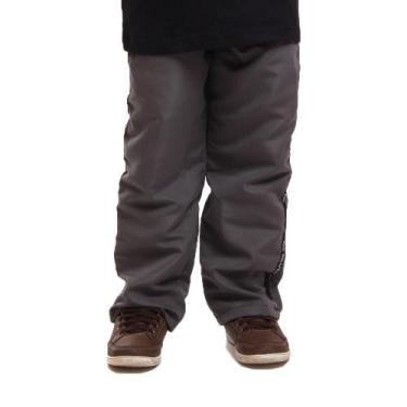 Imagem de Calça Tactel Ox Silver Lisa Infantil Juvenil, Cinza, 10, Menino