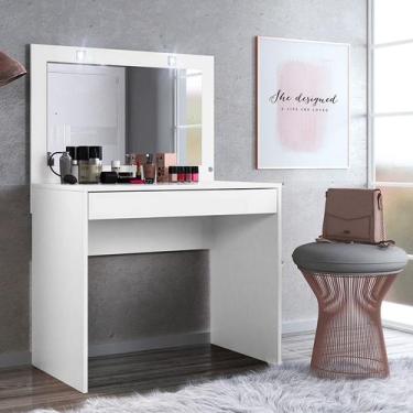 Imagem de Penteadeira Camarim Atraente 1 Gaveta + Espelho- Demóbile - DEMOBILE