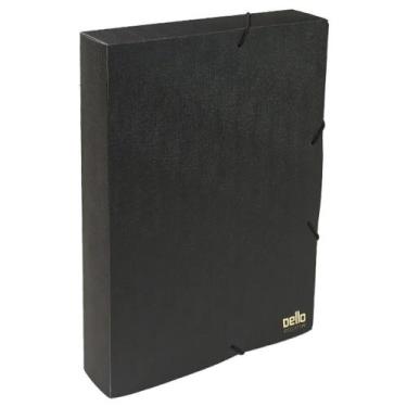 Imagem de Pasta com elástico executivo A4 4cm preto Dello