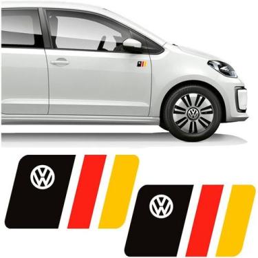 Imagem de Par De Adesivos Bandeira País Alemanha Emblema Volkswagen - SPORTINOX,