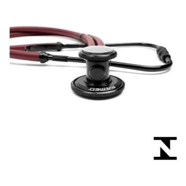 Imagem de Estetoscópio Black Vinho Rappaport P.A. Med Adulto E Infatil - P.A MED