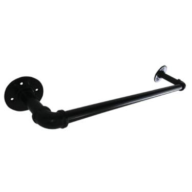 Imagem de Prateleira de ferro DIY para roupas, suporte removível para pendurar na parede e no teto, varão de armário industrial