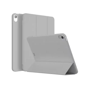Imagem de Capa Case para iPad Air 4 e iPad Air 5 Forro Aveludado com suporte para Pencil Auto Hibernação 10.9 Polegadas Premium (CINZA)