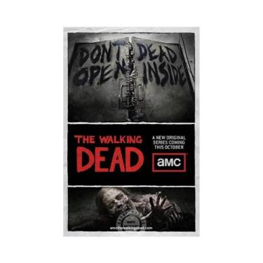 Imagem de Pôster Vintage Da Série De TV the Walking Dead, Arte Clássica De Horro