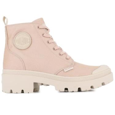 Imagem de Palladium Botas femininas de sarja Pallabase, rosa, 36 EU