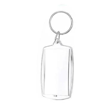 Imagem de YIJU 100 peças de chaveiros de acrílico com foto, chaveiro em branco com argola dividida, suprimentos para artesanato, faça você mesmo, chaveiro