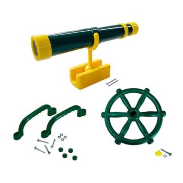 Imagem de YIJU Acessórios para playground infantil Conjunto de acessórios Brinquedos de faz de conta para crianças Jogos ao ar livre Brinquedo com volante Conjunto, Verde