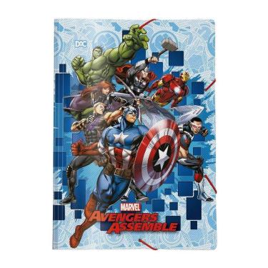 Imagem de Pasta Infantil Escolar Aba Com Elástico Avangers Dac