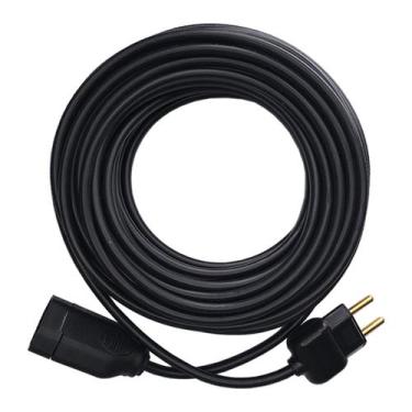 Imagem de Extensão Elétrica 20 metros 20a cabo pp 2x1,5mm Megatron com Pinos Mac