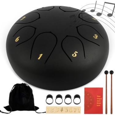 Imagem de Tambor de aço para chuva para tambor de chuva externo à prova d'água chakra tambor para chuva ao ar livre tambor de chuva para exterior painel de mão tambor de língua de aço tambor de chuva (ferroso)