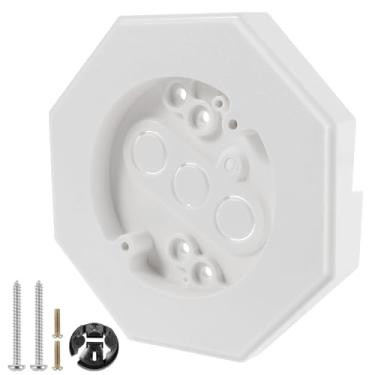 Imagem de KTZCTPCA Kit de bloco de montagem de tapume, bloco de montagem de revestimento de plástico, kit de montagem de lâmpada de tapume vertical fácil de instalar, placa de montagem de revestimento para