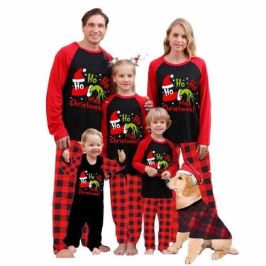 Imagem de Conjunto de pijamas de Natal para homens de família grandes - IPajamas
