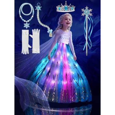 Imagem de Fantasia de princesa UPORPOR Princess Dress Up com acessórios