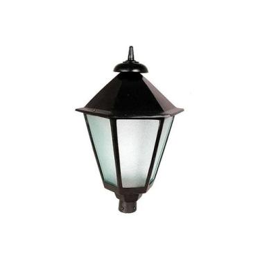 Imagem de Luminária Colonial para Poste Italiana Grande em Alumínio - Luminárias