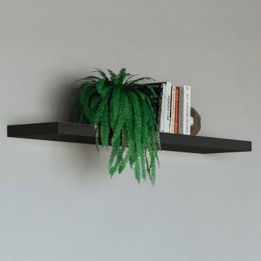 Imagem de Prateleira Decorativa 100% Mdf Preto Fosco - Dalla Costa