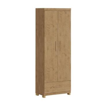 Imagem de Guarda-Roupa França 2 portas 1 gavetas Amêndoa - Milani Movelaria