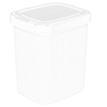 Imagem de Lixeira De Pia Juta Com Tampa 4,5 Litros Branca Nitron