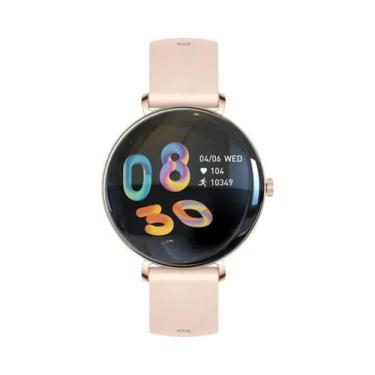 Imagem de Relógio Inteligente Feminino 466x466 AMOLED Ultra Fino Com Tela Curva 
