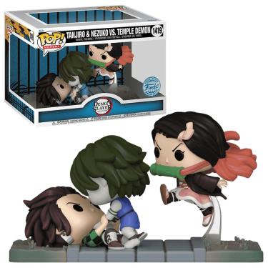 Imagem de Funko Pop Demon Slayer Tanjiro, Nezuko Vs Temple Demon #1419