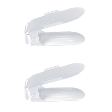 Imagem de Kit 2 Organizadores Sapatos Reforçado Regulagem Transparente