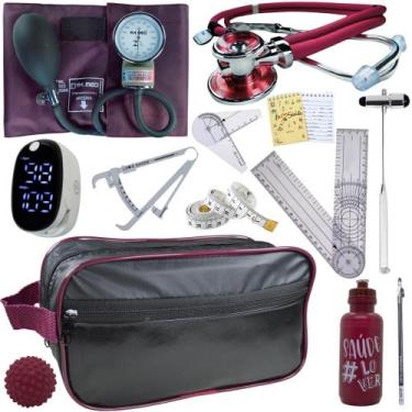 Imagem de Kit Fisioterapia Maleta Goniometro Martelo Buck Completo - Love Saude,