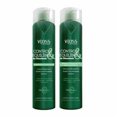 Imagem de Kit Shampoo E Condicionador Para Cabelos Oleosos Vloss Cosméticos