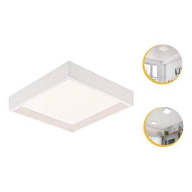 Imagem de Kit 6 Painel Sobrepor Led 24w Recuado 3000k 4000k 6500k - Embu Led, 12