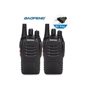 Imagem de Transmissor de rádio Walkie Talkie Baofeng BF-888s x2 preto - Lightbek