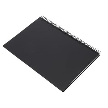 Imagem de Asixxsix Caderno espiral reutilizável, 180 x 255 mm, 30 folhas Caderno espiral inteligente apagável com caneta incluída Capa à prova de água, caderno pequeno portátil